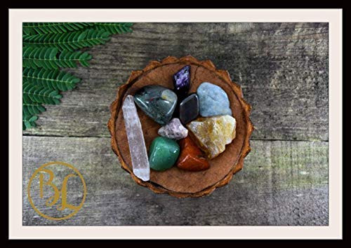 ARIES Gemstone Kit 9 Zodiac Aries Gemstone Set Healing Crystals Stone Healing Zodiac Aries Intention Stones Lithiotherapy Aries Stone Set