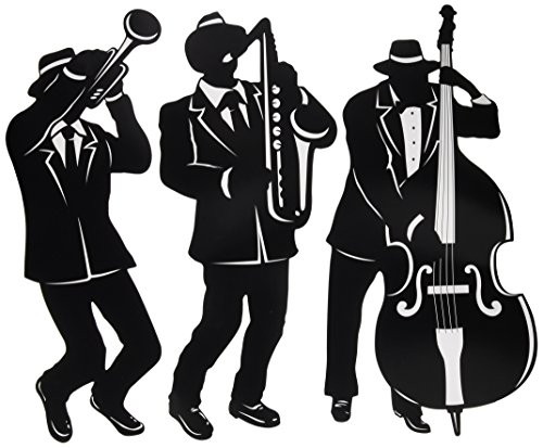 Jazz Trio Silhouettes (3/Pkg)