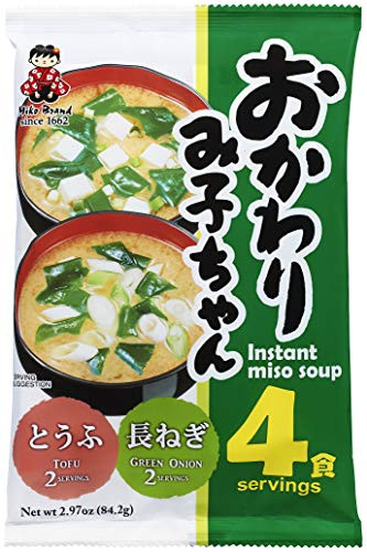 MIYASAKA JOZO USA INC Miso Soup 4Servings Tofu  and  Geen Onion  2.97 Ounce  Pack of 12
