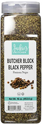 Jackie s Kitchen 4 16oz - Butcher Block Black Pepper  16 Oz  Pack Of 4