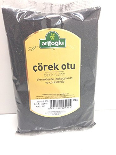 Arifoglu All Natural Turkish Black Seeds  Black Cumin   Corek Otu 17.63 Oz 500g