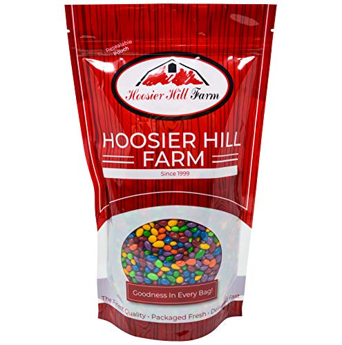 Hoosier Hill Farm Rainbow Seeds Chocolate Covered  and  Candy Coated Sunflower Seeds  3 Lb