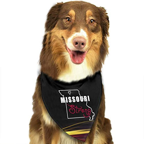 HJKH PJKL Missouri Strong Pet Dog Puppy Cat Balaclava Triangle Bibs Scarf Bandana Collar Neckerchief Mchoice - Any Pets