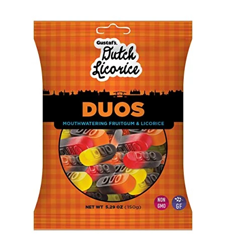 Gustaf s Licorice Duos  5.29 Ounce  Pack of 12