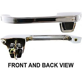 CHEVY SUBURBAN 73-88 FRONT DOOR HANDLE LEFT OUTERSIDE  Metal  With Lever