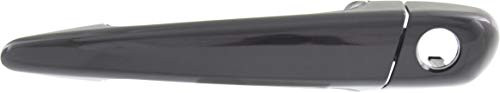 Exterior Front Door Handle Compatible with BMW 3-SERIES 2001-2005 Left Primed Black with Keyhole E46 Sedan Wagon