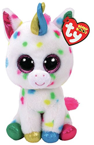 TY Beanie Boo HARMONIE - Speckled Unicorn, 6" regular size