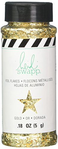 American Crafts 314936 Heidi Swapp Magnolia Lane Embellishment 3 Oz Bottle of Gold Foil Flakes