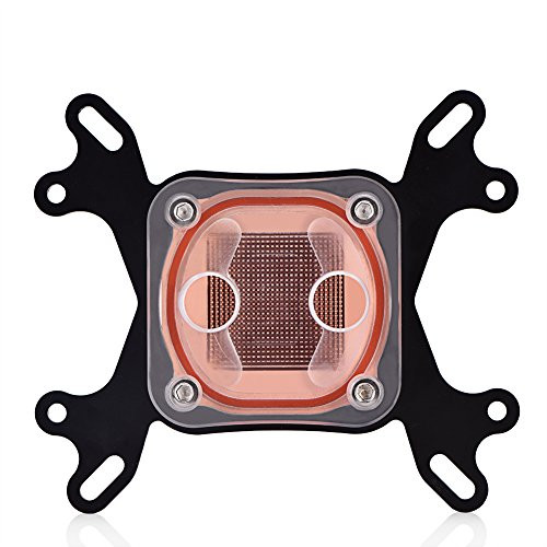 Richer-R CPU Waterblock  Computer PC CPU Water Cooling Block Waterblock Liquid Cooler 50mm Copper Base for Intel AMD