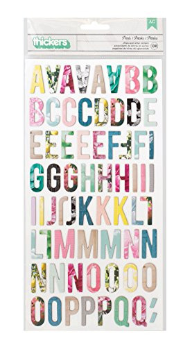 American Crafts 680430 Crate Paper Maggie Holmes Bloom Printed Chipboard Thickers