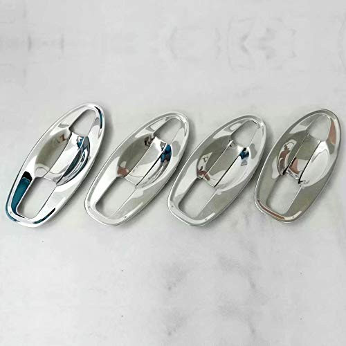 HIGH FLYING for Nissan  D23  NP300 Navara 2015 2016 2017 2018 2019 Car Accessories Door Exterior Handle Bowls Cup Decor Cover Trim Stainless Steel 8pcs  Chrome