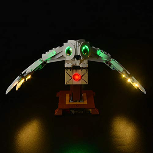 Light Set for Harry Potter Owl Hedwig Building Blocks Model - USB Led Light kit Compatible with Lego 75979  NOT Included The Model