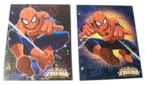 Tri-coastal Design Marvel Ultimate Spiderman 2 Folder Set ~ Web-Slinging  Spidey Out of The Flames