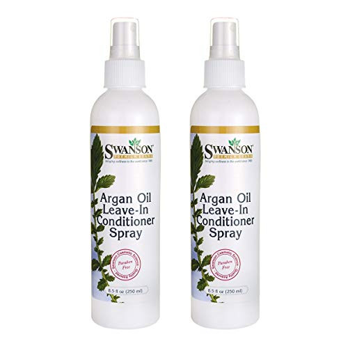 Swanson Argan Oil Leave-In Conditioner Spray 8.5 fl Ounce  250 ml  Liquid  2 Pack