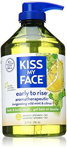 Kiss My Face Early-to-Rise Moisturizing Shower Gel  Bath and Body Wash  Value Size 32 oz