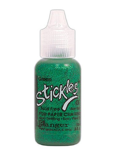 Ranger Stickles Glitter Glue green 0.5 oz. bottle  PACK OF 6