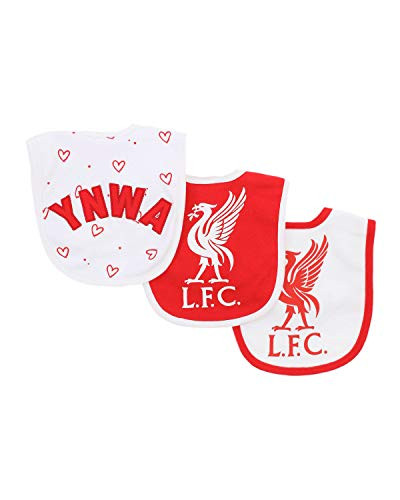 Liverpool FC 3 Pack Cute Baby Dribbler Bibs - Authentic EPL