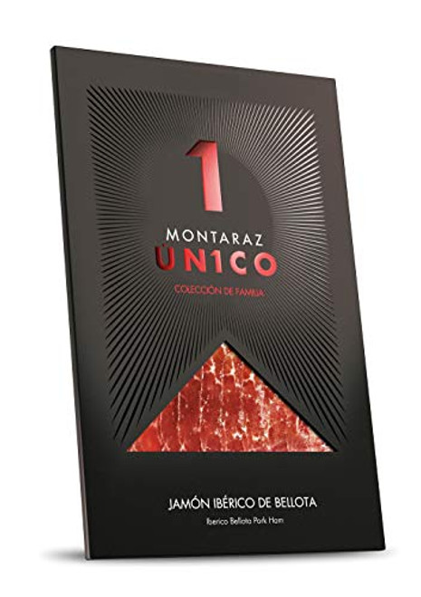 Montaraz Unico Family Collection Sliced Iberico acorn-fed pork dry ham  Jamon de bellota Iberico   1.5 ounces sachet  1