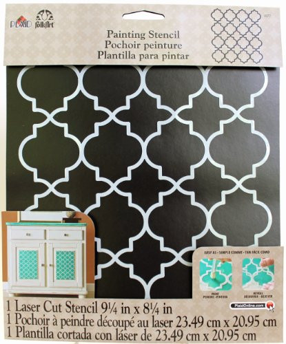 FolkArt Handmade Charlotte Laser Stencils, 4377 Moroccan Tile