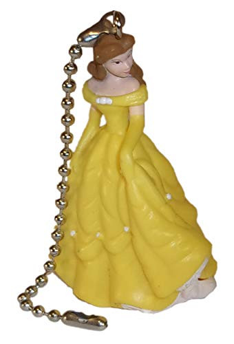Disney Princess Ceiling Fan Pulls by Wooden Androyd Studio  Belle Yellow Dress