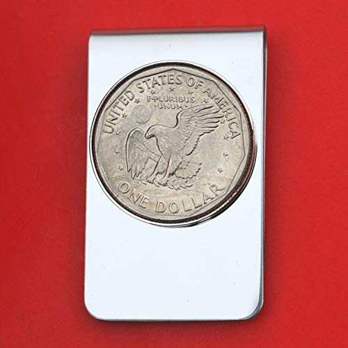 US 1979~1999 Susan B. Anthony Dollar BU Uncirculated Coin Stainless Steel Silver Money Clip NEW - Eagle Landing on the Moon US 1979~1999 Susan B. Anthony Dollar BU Uncirculated Coin Stainless Steel Silver Money Clip NEW - Eagle Landing on the Moon