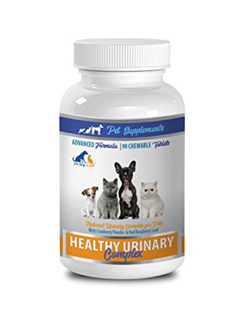 PET SUPPLEMENTS Dog Urinary Tract Support - Healthy Urinary Complex - for Dogs and Cats - Advanced Support - CHEWABLE - Corn Silk Dogs - 1 Bottle  90 Chews