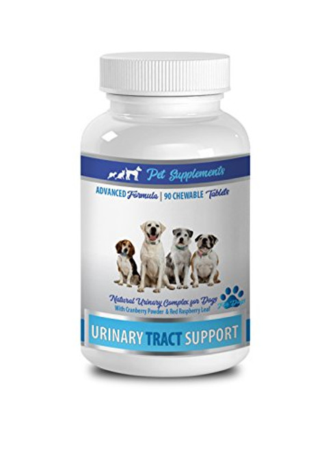 Dog Urinary Vitamins - Dog Urinary Tract Support - Powerful Complex - Chews - Dog Cranberry Pills - 1 Bottle  90 Treats