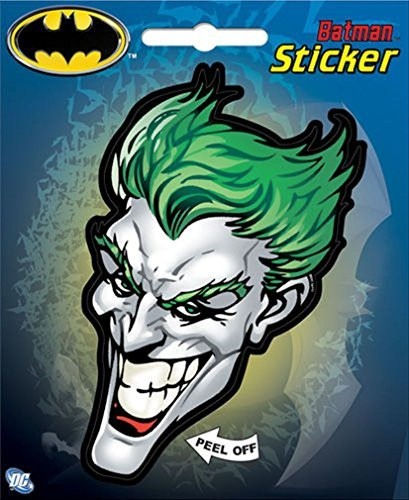 Ata-Boy DC Comics Joker 4 Full Color Sticker,Blue & Green