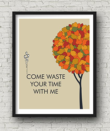 PHISH Inspired Lyric Art Poster Print   11 x 14   Waste   Home Decor   Wall Art