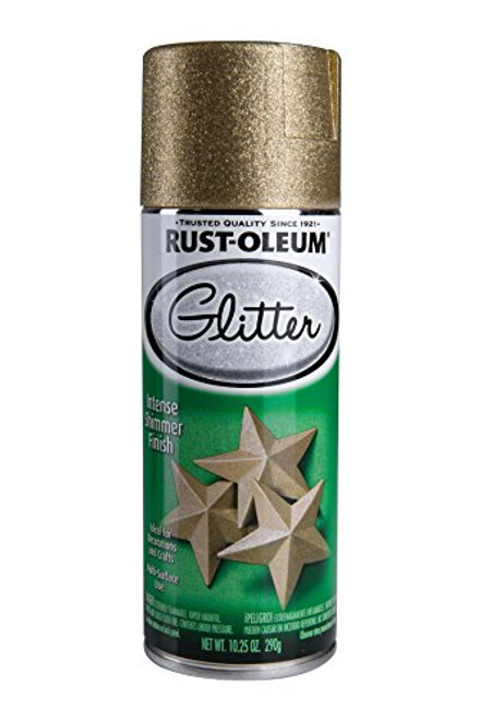 Rust-Oleum 267689 Specialty Glitter Spray Paint, 10.25 Oz, Gold Glitter Rust-Oleum 267689 Specialty Glitter Spray Paint, 10.25 Oz, Gold Glitter