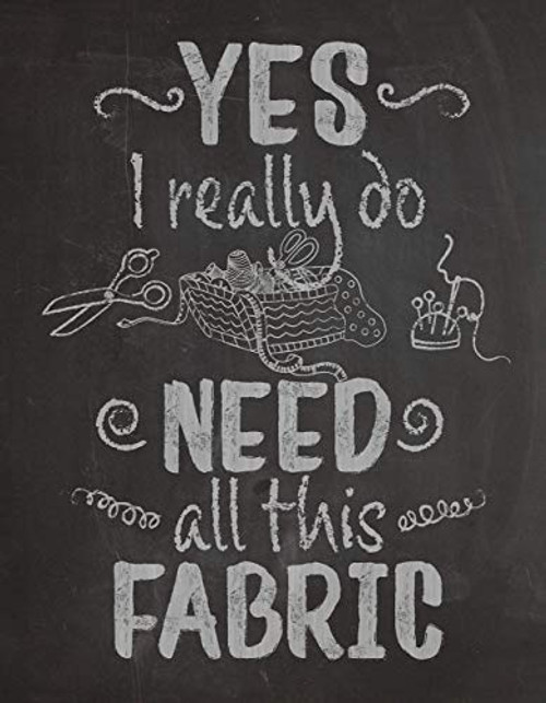 Canvas - Yes  I Really Do Need All This Fabric - Choose Unframed Poster or Canvas - Great Craft Room Decor and Gift for Quilters  Seamstresses  Tailors and Sewing Addicts Under 25 Canvas - Yes  I Really Do Need All This Fabric - Choose Unframed Poster or Canvas - Great Craft Room Decor and Gift for Quilters  Seamstresses  Tailors and Sewing Addicts Under 25