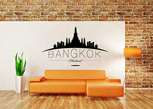 Wall Vinyl Sticker Bangkok Thailand Travel Skyline Cityscape Car Mural Decal Art Decor LP2896 Wall Vinyl Sticker Bangkok Thailand Travel Skyline Cityscape Car Mural Decal Art Decor LP2896
