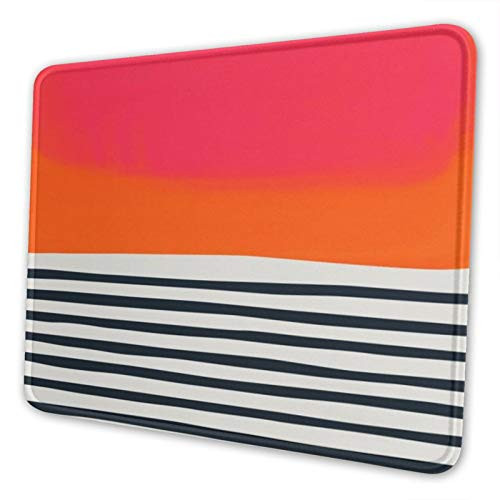 Mouse Pad with Stitched Edge Sunset Ripples Premium-Textured Mouse Mat  Non-Slip Rubber Base Mousepad for Laptop Computer PC Office