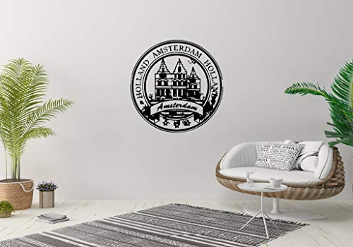 Wall Vinyl Sticker Holland Amsterdam Country Stamp Emblem Travel Sign Mural Decal Art Decor LP1299 Wall Vinyl Sticker Holland Amsterdam Country Stamp Emblem Travel Sign Mural Decal Art Decor LP1299