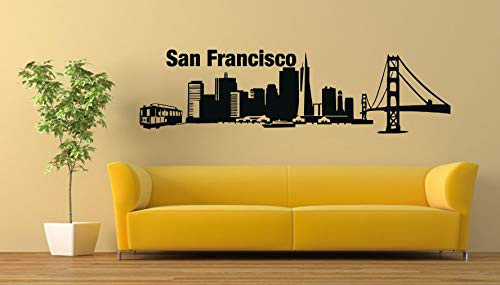 Wall Vinyl Sticker San Francisco City Travel Skyline Cityscape Car Mural Decal Art Decor LP2601 Wall Vinyl Sticker San Francisco City Travel Skyline Cityscape Car Mural Decal Art Decor LP2601