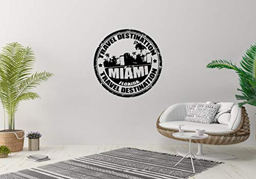 Wall Sticker Miami Travel Journey Emblem Logo Sign Vinyl Mural Decal Art Decor EH3083 Wall Sticker Miami Travel Journey Emblem Logo Sign Vinyl Mural Decal Art Decor EH3083