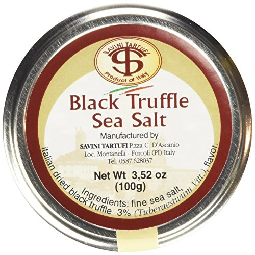 Savini Tartufi Truffle Salt  100-Gram  3.52 oz. Jar