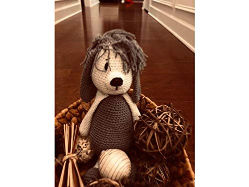 Amigurumi stuffed Knit Crochet toy  nursery toys  stuffed Dog animal  baby shower gift  soft animal toy  handmade Crochet toy