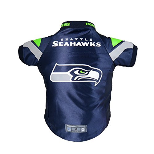 Little Earth NFL Seattle Seahawks Premium Pet Jersey Large Navy Little Earth NFL Seattle Seahawks Premium Pet Jersey Large Navy