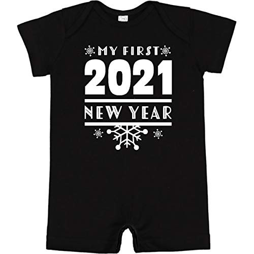 inktastic My 1st New Year 2021 with Infant Romper 18 Months Black 3dcee