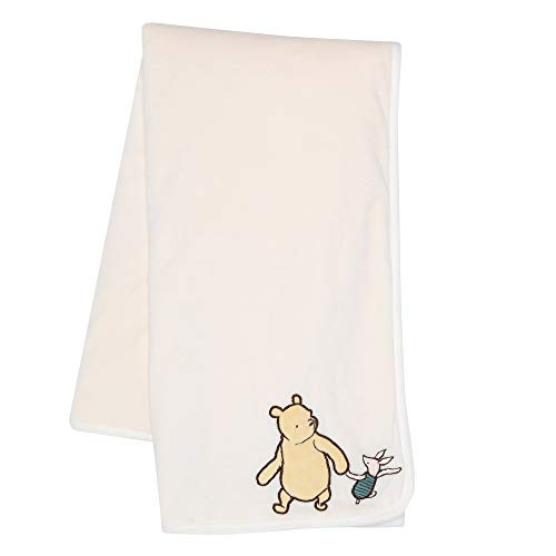 Lambs and Ivy Disney Baby Storytime Pooh Ultra Soft Baby Blanket - White Lambs and Ivy Disney Baby Storytime Pooh Ultra Soft Baby Blanket - White