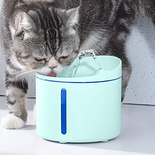 DOGNESS Pet Water Fountain Healthy and Hygienic Drinking Fountain Super Quiet Flower Automatic Electric Water Bowl for Dogs Cats Birds 1L Fountain Green DOGNESS Pet Water Fountain Healthy and Hygienic Drinking Fountain Super Quiet Flower Automatic Electric Water Bowl for Dogs Cats Birds 1L Fountain Green
