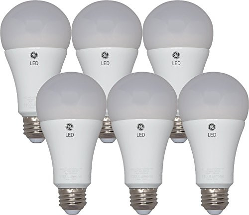 GE Lighting 22711 LED 16-watt  100-watt replacement   1600-Lumen A21 Bulb with Medium Base  Soft White  6 Pack