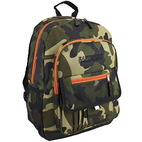 Eastsport Tech Backpack  Camo Orange Trim