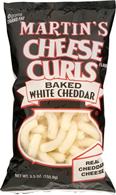 Martin s Baked White Cheddar Cheese Curls 5.5 oz. Bag  4 Bags