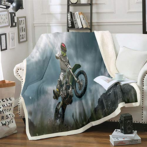 Erosebridal Dirt Bike Throw Blanket Motocross Rider Fuzzy Blanket Motorcycle Extreme Sport Motorbike Mountain Plush Blanket for Kid Boy Teen Men Decor Super Soft Stylish Blanket Throw for Couch Erosebridal Dirt Bike Throw Blanket Motocross Rider Fuzzy Blanket Motorcycle Extreme Sport Motorbike Mountain Plush Blanket for Kid Boy Teen Men Decor Super Soft Stylish Blanket Throw for Couch