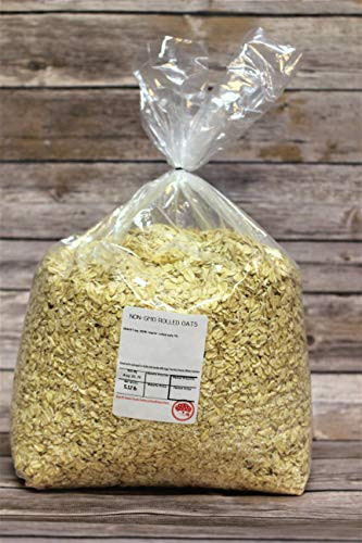 Kauffmans Fruit Farm Old Fashioned Regular Rolled Oats  Use these oats to make cookies  breads and heart healthy granolas or Serve as a hot breakfast meal  Reusable Bulk 5lb. Bag