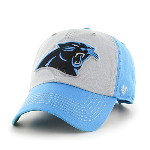 NFL Carolina Panthers 47 McGraw Clean Up Adjustable Hat One Size Fits Most Glacier Blue NFL Carolina Panthers 47 McGraw Clean Up Adjustable Hat One Size Fits Most Glacier Blue