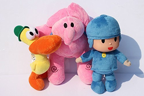 Pocoyo Plush 11.8 inch   30cm Pocoyo Elly Pato 3pcs Set Doll Stuffed Animals Figure Cute Soft Collection Toy
