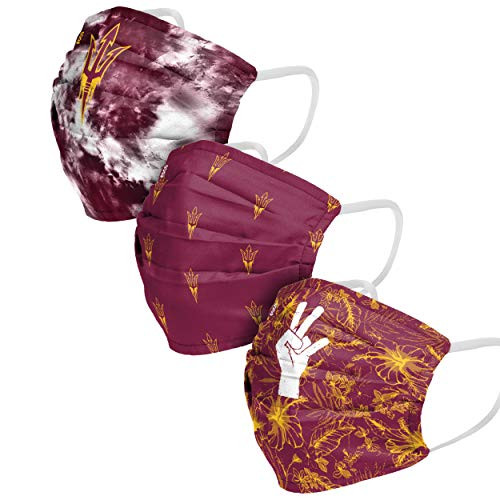 Arizona State Sun Devils NCAA Womens Matchday Face Cover - Adult - 3 Pack